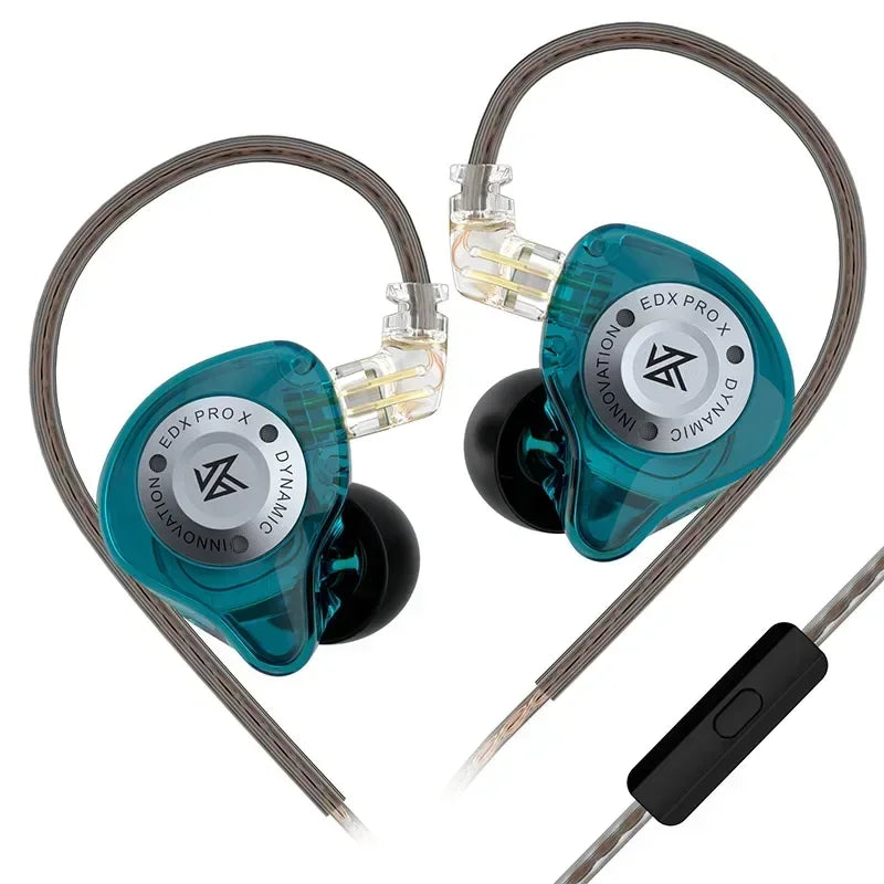 KZ EDX PRO X auriculares de unidad dinámica auriculares de graves HIFI DJ cancelación de música auriculares deportivos Cable de 2 pines KZ ZSTX ZSNPRO X ZS10PRO ZVX