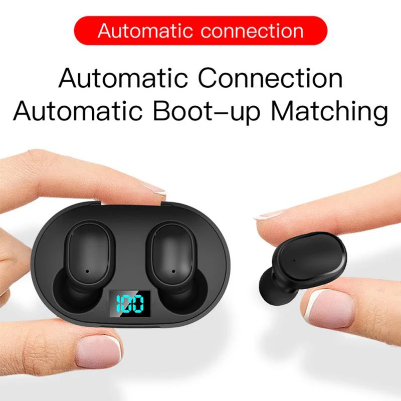 Auriculares inalámbricos con Bluetooth, auriculares estéreo HIFI para música, auriculares deportivos con reducción de ruido y micrófono para iPhone, Huawei, Realme