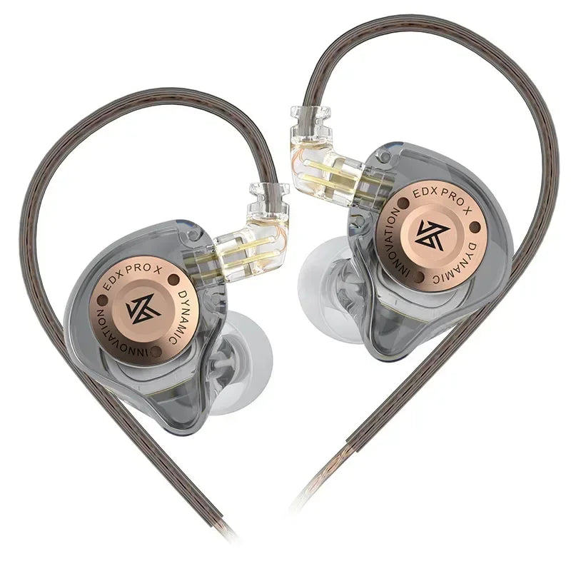 KZ EDX PRO X auriculares de unidad dinámica auriculares de graves HIFI DJ cancelación de música auriculares deportivos Cable de 2 pines KZ ZSTX ZSNPRO X ZS10PRO ZVX