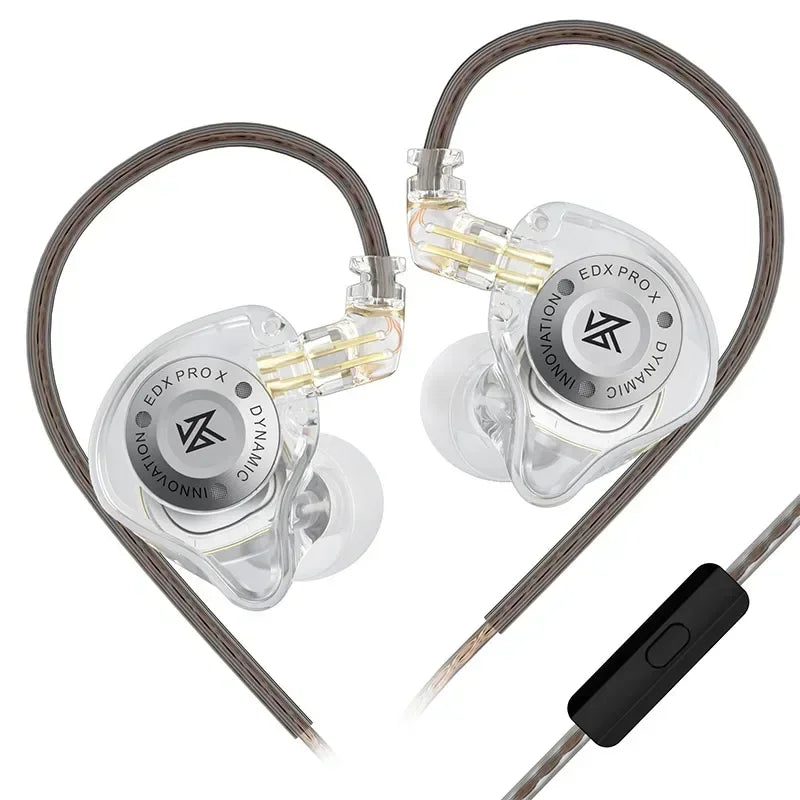 KZ EDX PRO X auriculares de unidad dinámica auriculares de graves HIFI DJ cancelación de música auriculares deportivos Cable de 2 pines KZ ZSTX ZSNPRO X ZS10PRO ZVX