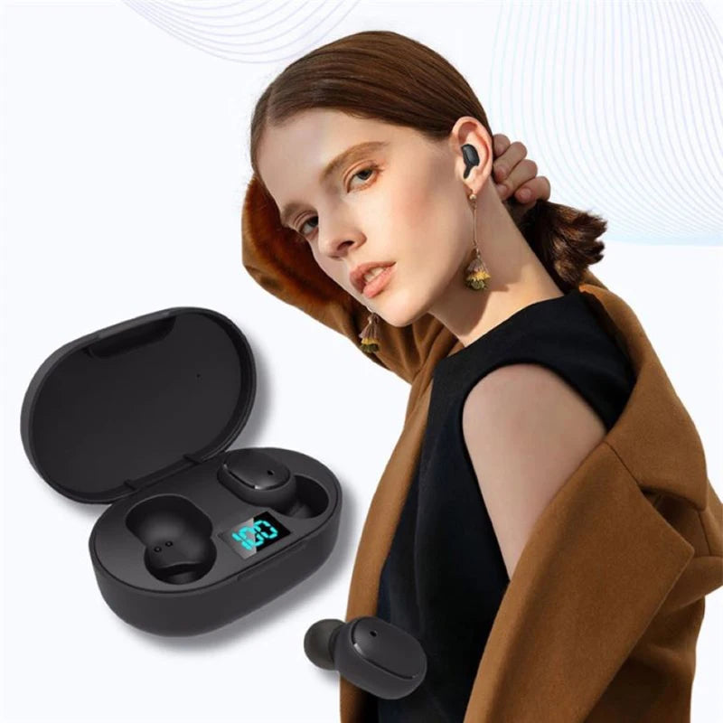 Auriculares inalámbricos con Bluetooth, auriculares estéreo HIFI para música, auriculares deportivos con reducción de ruido y micrófono para iPhone, Huawei, Realme