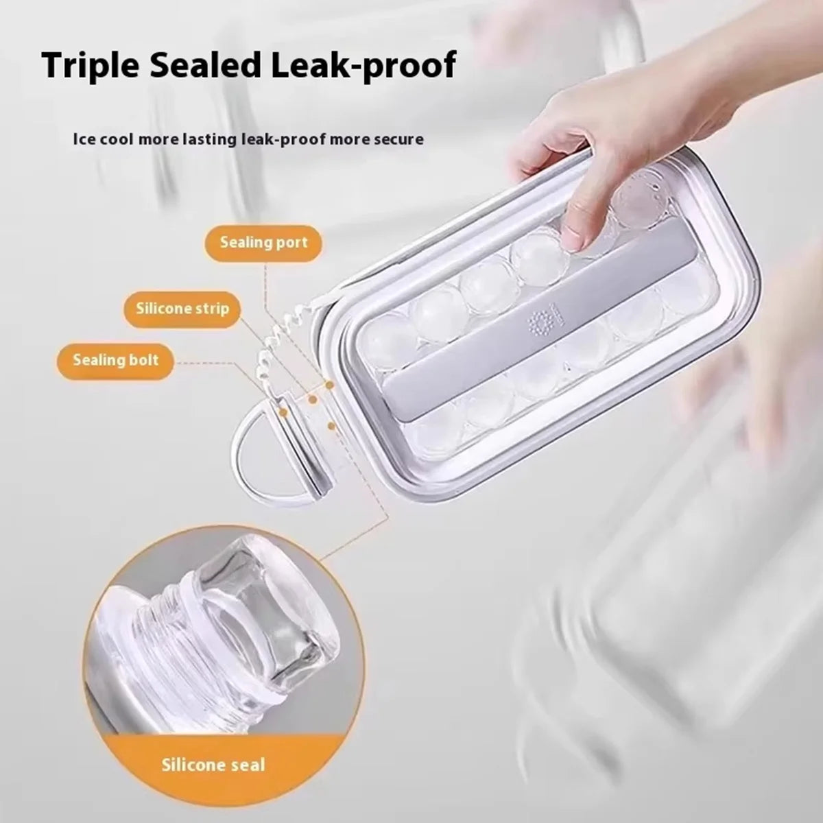 Bandeja para hacer bolas de hielo, botella 2 en 1, disco portátil para hacer botellas de agua, moldes de cubos plegables con 17 rejillas para Picnic en el hogar y la Oficina