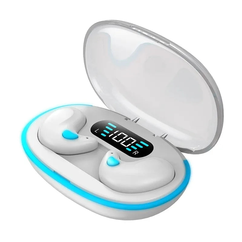 Audífonos Intrauditivos Ultra Mini para Dormir Cómodamente, Audífonos Inalámbricos Bluetooth, Auriculares Portátiles para Dormir de Lado, para Canales Auditivos Pequeños
