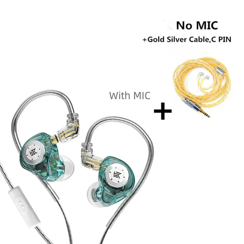 KZ EDX PRO-auriculares intrauditivos dinámicos, cascos HIFI con Monitor de DJ, deportivos, con cancelación de ruido, KZ ZSTX ZSN PRO EDR1 ZAS ED9