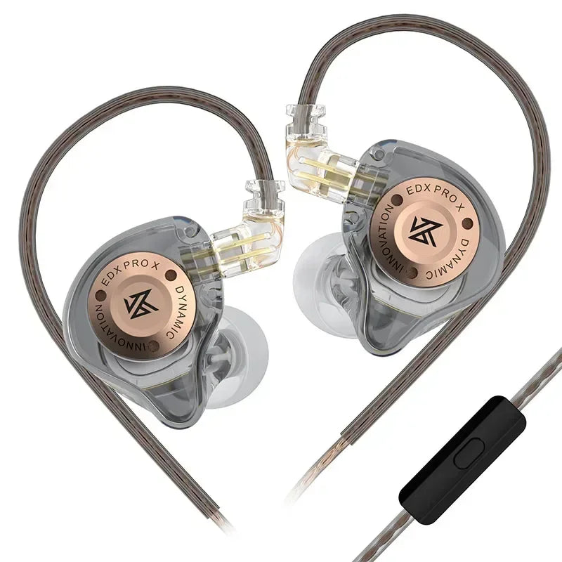 KZ EDX PRO X auriculares de unidad dinámica auriculares de graves HIFI DJ cancelación de música auriculares deportivos Cable de 2 pines KZ ZSTX ZSNPRO X ZS10PRO ZVX