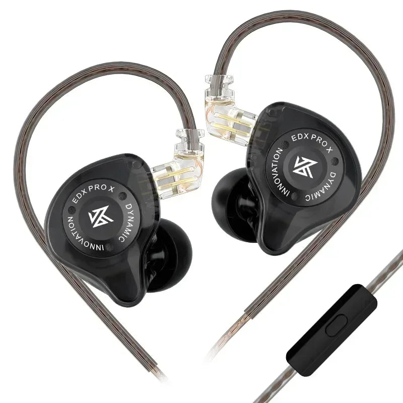 KZ EDX PRO X auriculares de unidad dinámica auriculares de graves HIFI DJ cancelación de música auriculares deportivos Cable de 2 pines KZ ZSTX ZSNPRO X ZS10PRO ZVX