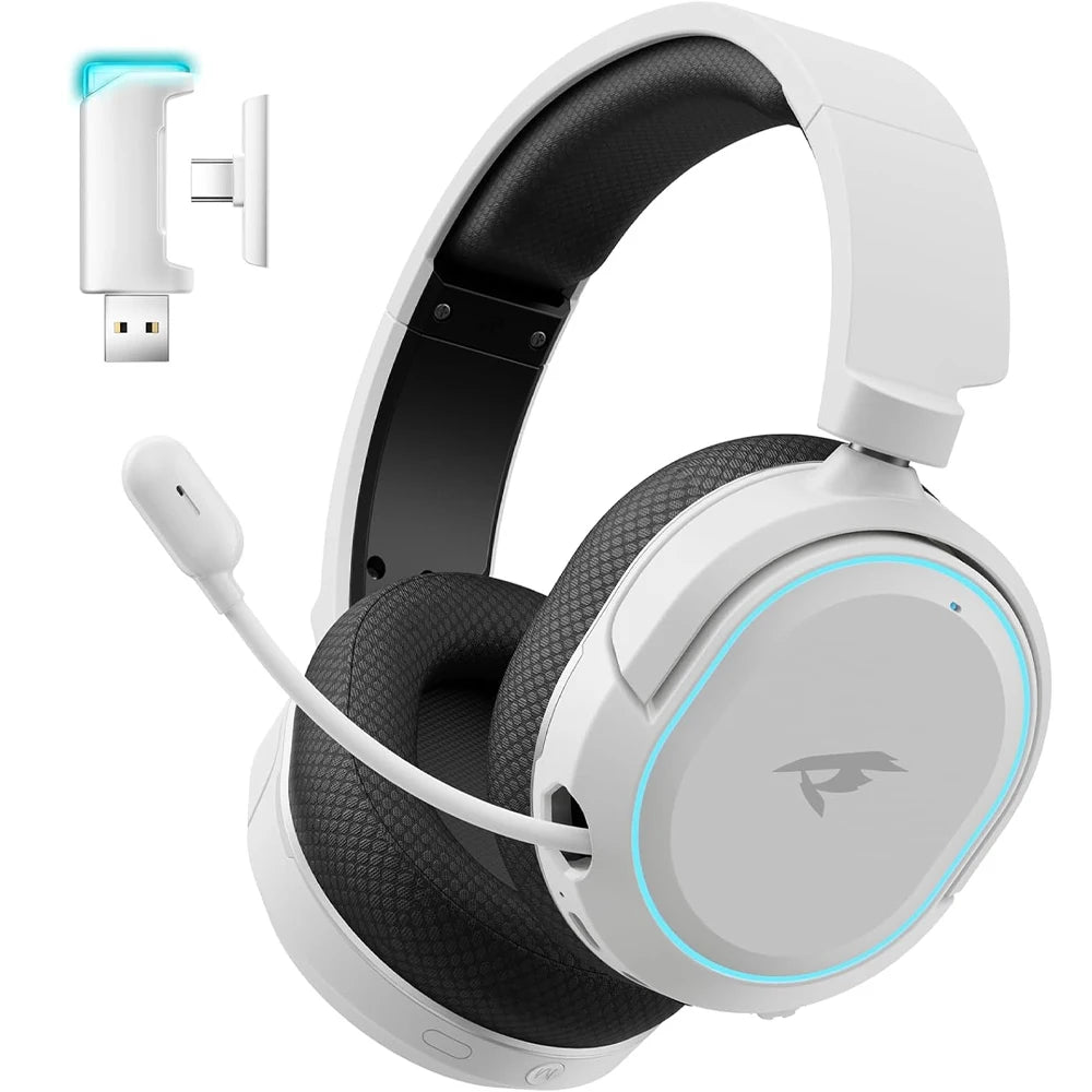 Auriculares Inalámbricos para Juegos Picun G2, Bluetooth 2.4G, Sonido Envolvente 7.1, Baja Latencia de 5ms, Micrófono ENC para PC, PS4, PS5, Teléfono, Switch