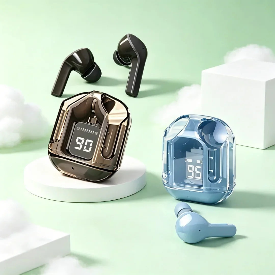 Auriculares inalámbricos TWS, auriculares Bluetooth para juegos con micrófono, cancelación de ruido y graves de alta fidelidad.