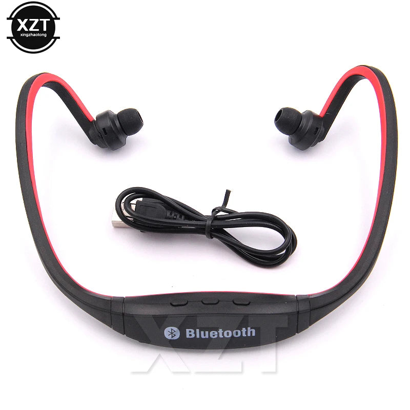 Auriculares S9 compatibles con Bluetooth 4,0, auriculares inalámbricos deportivos, auriculares estéreo de música + ranura para tarjeta Micro SD para iphone, Huawei, XiaoMi