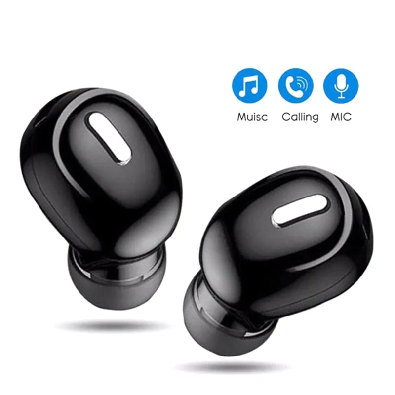 Auriculares inalámbricos compatibles con Bluetooth 5,0, auriculares internos deportivos con manos libres para todos los teléfonos, 1 unidad