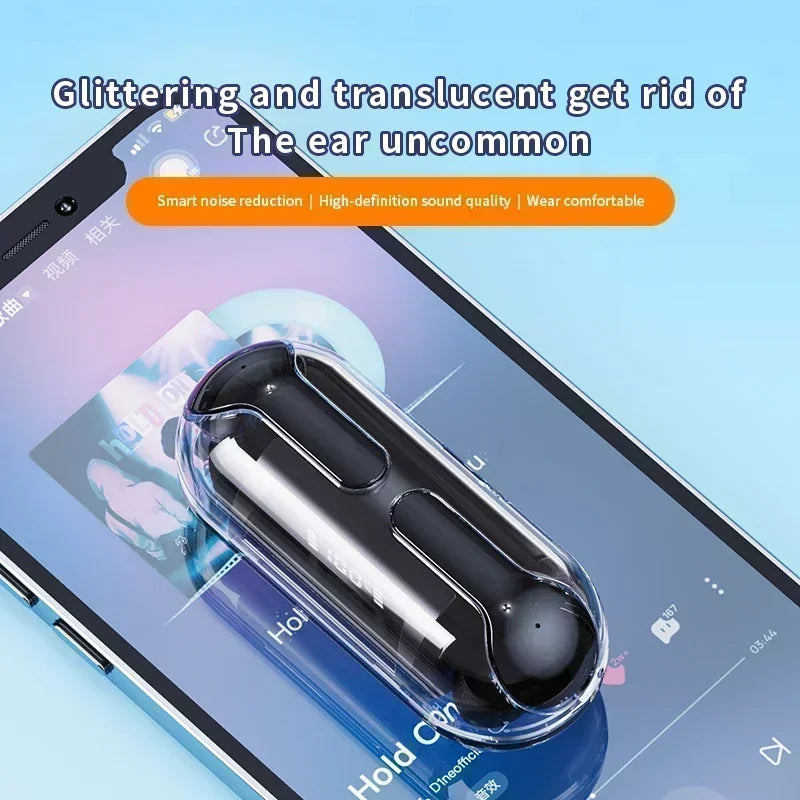 Auriculares Inalámbricos TWS Baratos, Audífonos Inalámbricos con Control Táctil, Auriculares Bluetooth con Control de Volumen sin Necesidad de Teléfono