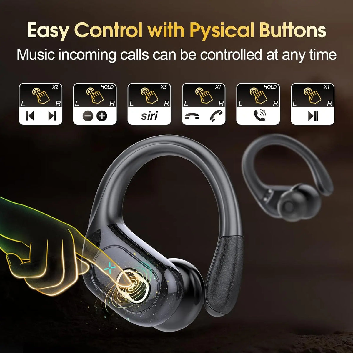 Original GDLYL HD65 TWS Bluetooth V5.4 auriculares inalámbricos LED pantalla Digital auriculares reducción de ruido auriculares impermeables nuevo