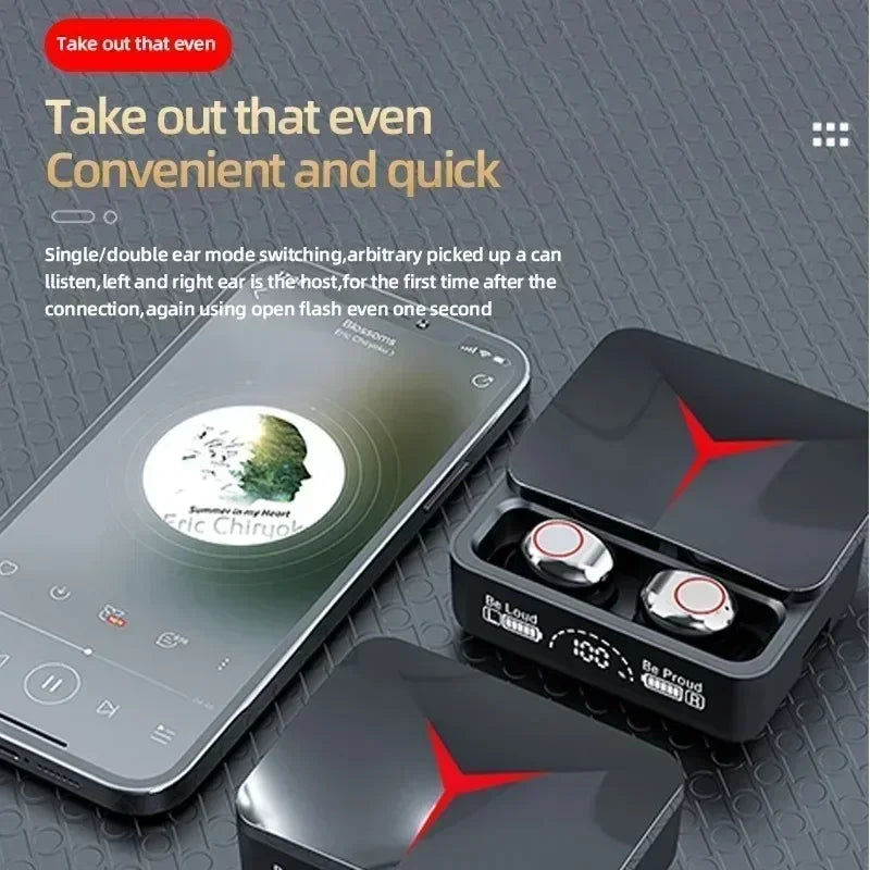 Nuevos auriculares inalámbricos TWS con Bluetooth, auriculares deportivos con Control táctil, auriculares estéreo Hifi para videojuegos con micrófono para teléfono inteligente