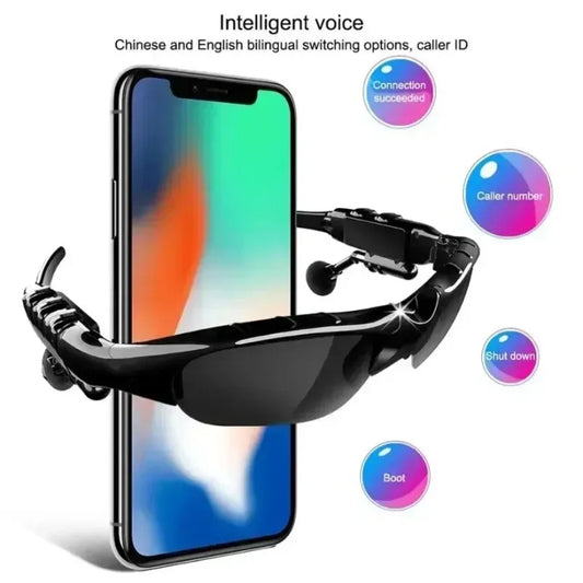 Gafas de Sol Inalámbricas con Bluetooth, Polarizadas, Audio de Oído Abierto, Reducción de Ruido, UV400, para Conducir, Correr y Hacer Senderismo