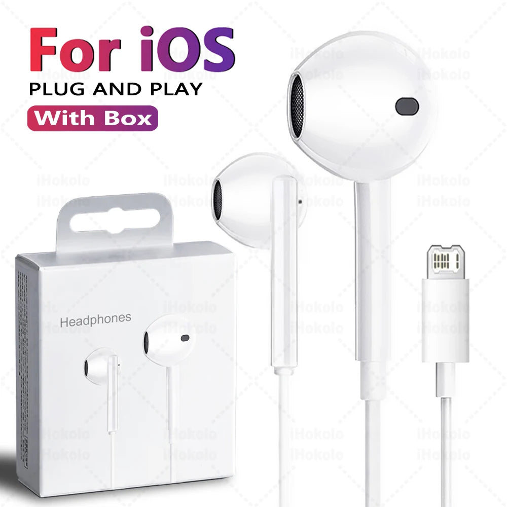 Audífonos Originales con Cable para Apple iPhone 17 16 15 14 13 12 11 Pro Max USB-C Lightning 3.5mm, Audífonos X XR 8, Accesorios para Teléfono