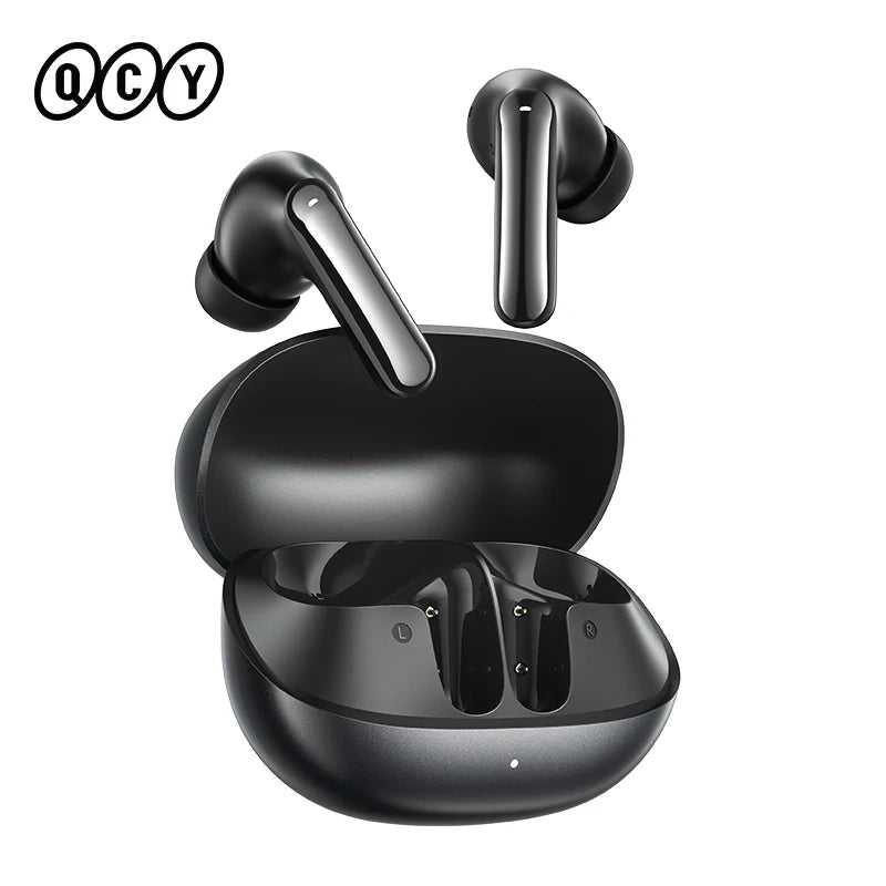 Auriculares Inalámbricos Bluetooth 6.0 QCY Melobuds N20 BH25HT20A - Cancelación de Ruido Adaptativa de -50dB, Controladores de 13mm, 6 Micrófonos, Llamadas HD, 40 Horas de Duración