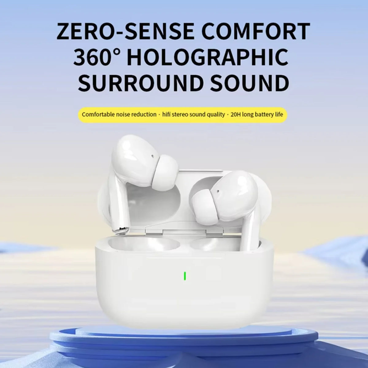 Auriculares Bluetooth UEESFIT A5 TWS, auriculares con sonido de alta fidelidad, auriculares deportivos, auriculares inalámbricos auténticos, auriculares con cancelación de ruido para teléfono