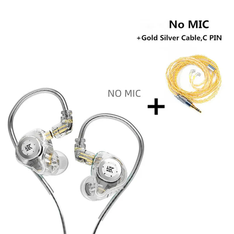 KZ EDX PRO-auriculares intrauditivos dinámicos, cascos HIFI con Monitor de DJ, deportivos, con cancelación de ruido, KZ ZSTX ZSN PRO EDR1 ZAS ED9