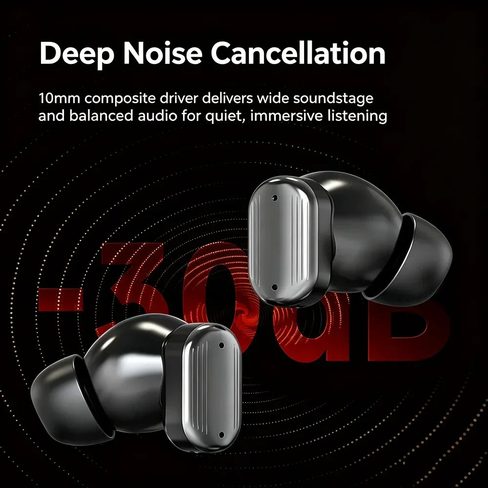 KEBIDUMEI Auriculares intrauditivos Bluetooth 6,0, auriculares inalámbricos auténticos, auriculares con sonido estéreo HiFi, auriculares deportivos con reducción de ruido