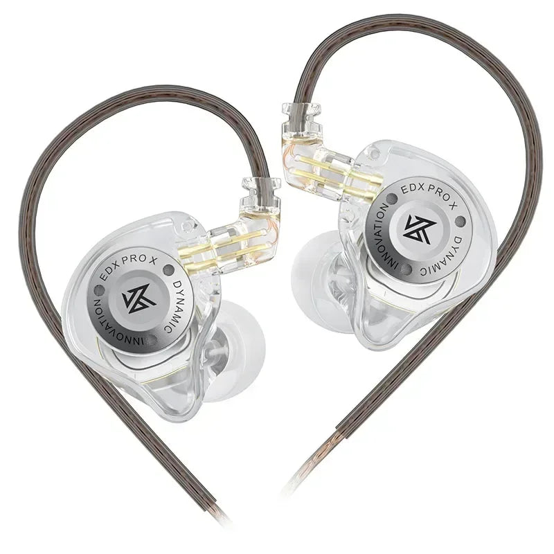 KZ EDX PRO X auriculares de unidad dinámica auriculares de graves HIFI DJ cancelación de música auriculares deportivos Cable de 2 pines KZ ZSTX ZSNPRO X ZS10PRO ZVX