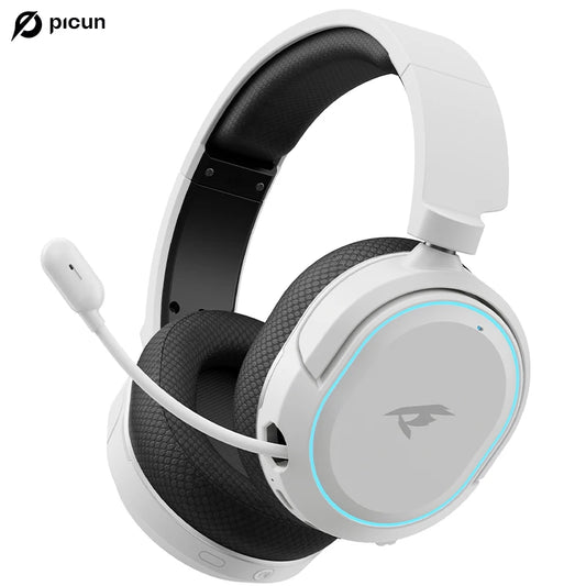 Auriculares Inalámbricos para Juegos Picun G2, Bluetooth 2.4G, Sonido Envolvente 7.1, Baja Latencia de 5ms, Micrófono ENC para PC, PS4, PS5, Teléfono, Switch
