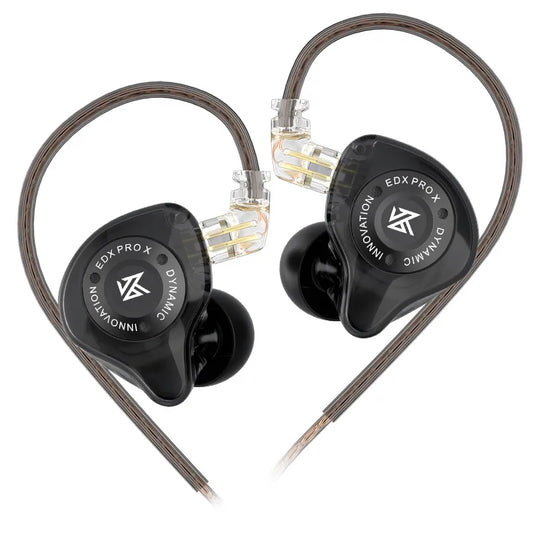 KZ EDX PRO X auriculares de unidad dinámica auriculares de graves HIFI DJ cancelación de música auriculares deportivos Cable de 2 pines KZ ZSTX ZSNPRO X ZS10PRO ZVX